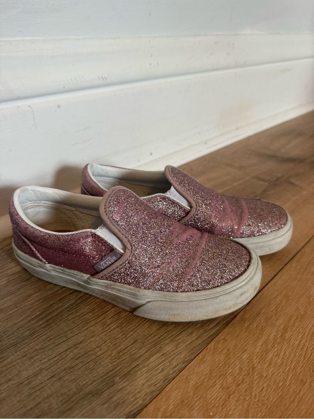 Vans Kids Glitter Slip-On Sneakers - Rose Pink